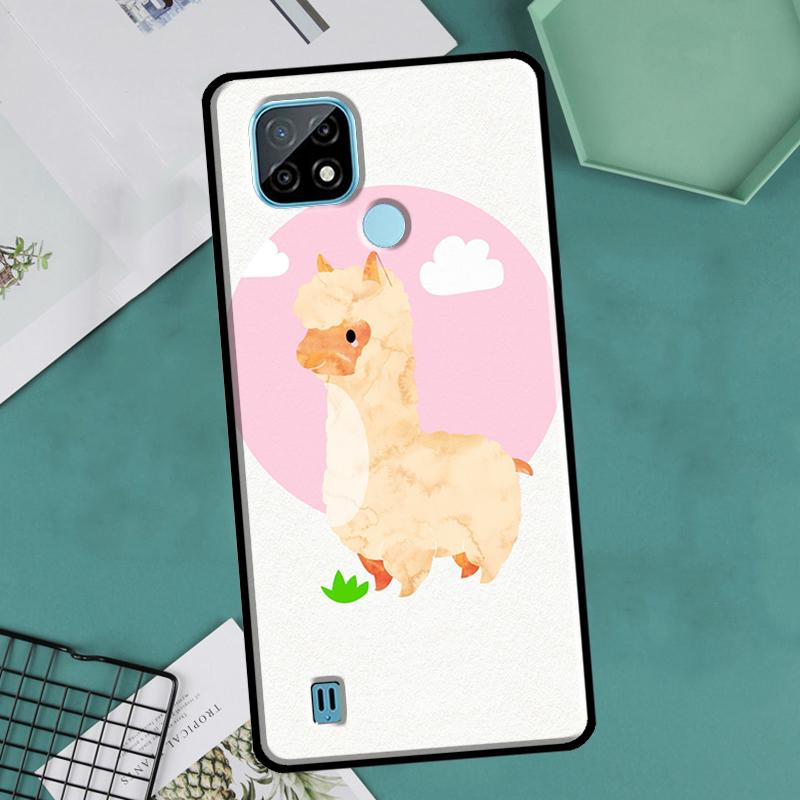 Лама Лама Альпаки Для OnePlus 10 Pro 9 Pro 8T 9R Nord2 Чехол Для Realme 9 8 Pro 8i 9i C35 GT Neo 2 3 Master