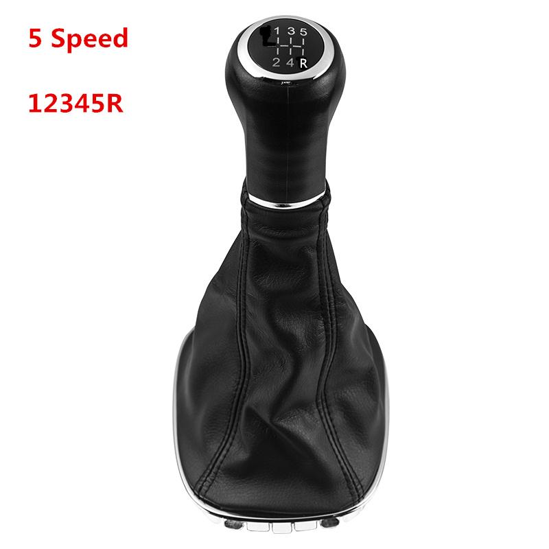 5/6 Speed Car Gear Shift Knob Lever Stick Gaitor Boot Cover For Opel/Vauxhall Corsa D 2006-2014 Car Styling