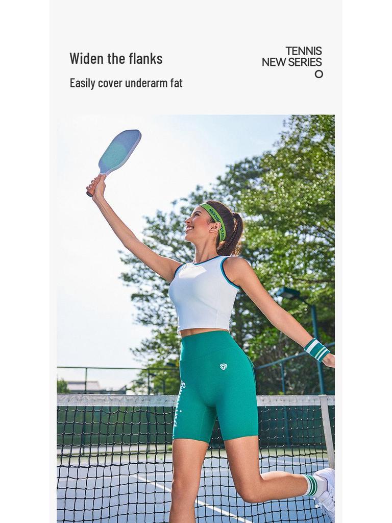 Ретро цветной блок без рукавов спортивный бюстгальтер для йоги