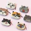 Kawaii Cat Earphone Bags Children Coin Purse Interesting Cat Expression Earphone Data Cable Portable Storage Bag