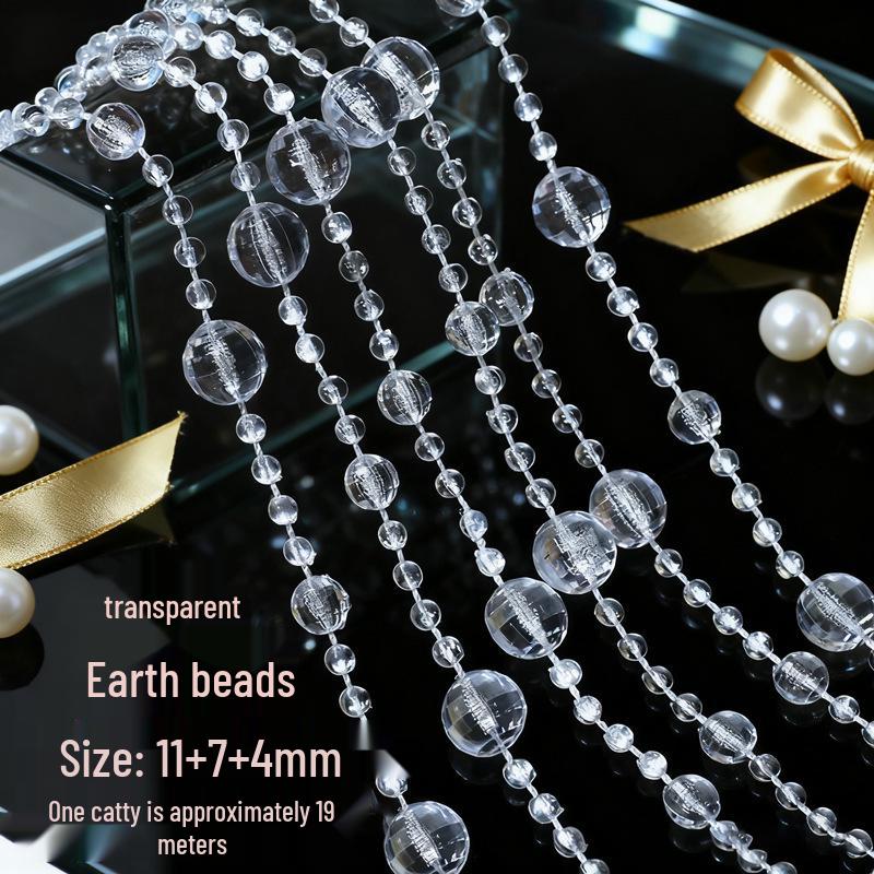 Акриловые бусины НЛО 10 мм для свадебной гирлянды, украшения прохода или люстры