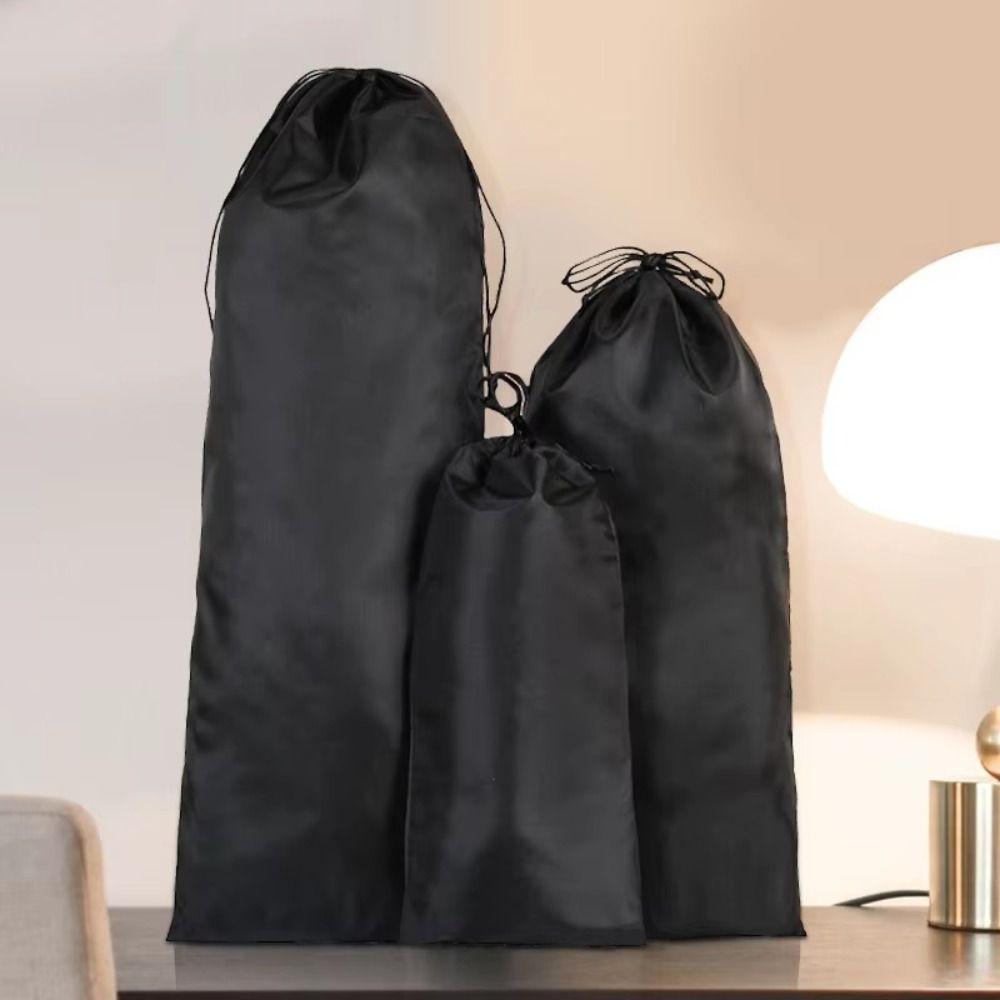 Travel Bag Nylon Storage Bag Extra Long Waterproof Travel Organizer Black Home Organizer