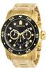 [Invicta] Часы Pro Diver, кварцевые, корпус 48 мм, ремешок из нержавеющей стали, черный циферблат, 0072, мужские, регулярный импортный продукт
