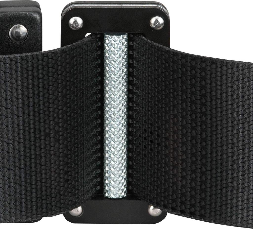 Tajima Waist Belt, Size L, Length 145 cm, Black, BWBCL145-BK. The curved shape conforms comfortably to the body. Features a durable