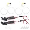 4pcsset CCFL LED Car Headlight Angel Eyes Lamp Kit Refitting Fit for E36 E38 E39 E46