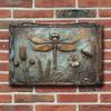 pc Dragonfly Retro Metal Aluminum Sign Vintage Garage Wall Decor for Restaurant Cafe Bar Club and Living Room Decoration Signs