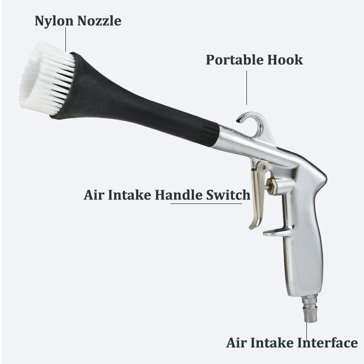 Tornado Air Blow Car Wash Gun Efficient Dry Cleaning Gun High Pressure Dust Blowing Gun Professional Car Interior Cleaning Tools
