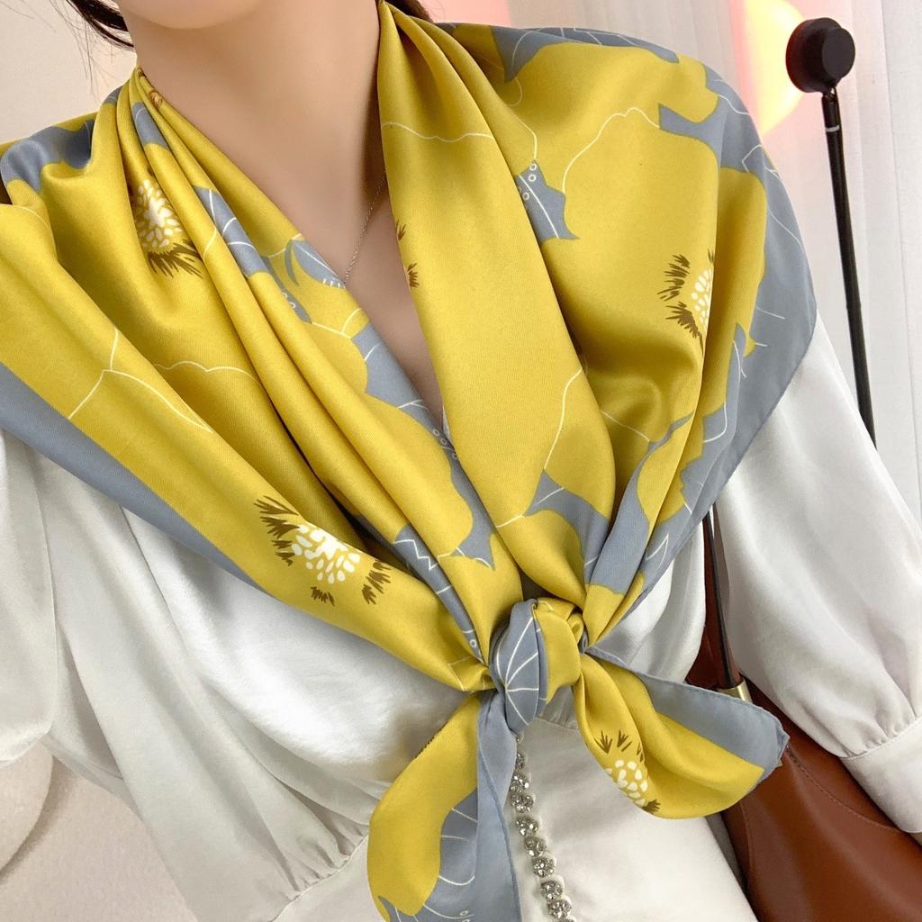 Шарф Дышащий Влагоотводящий Тонкая Шаль Повязка для Волос Профессиональный Шарф Простой Контрастный Твиловый Квадратный Шарф Шаль