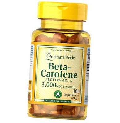 Бета-Каротин, Beta Carotene 10000 , 100гелкапс (72367033)