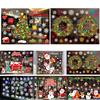 Puntos Home Christmas Decoration Wall Window Glass Xmas Stickers Decal Patch Decor