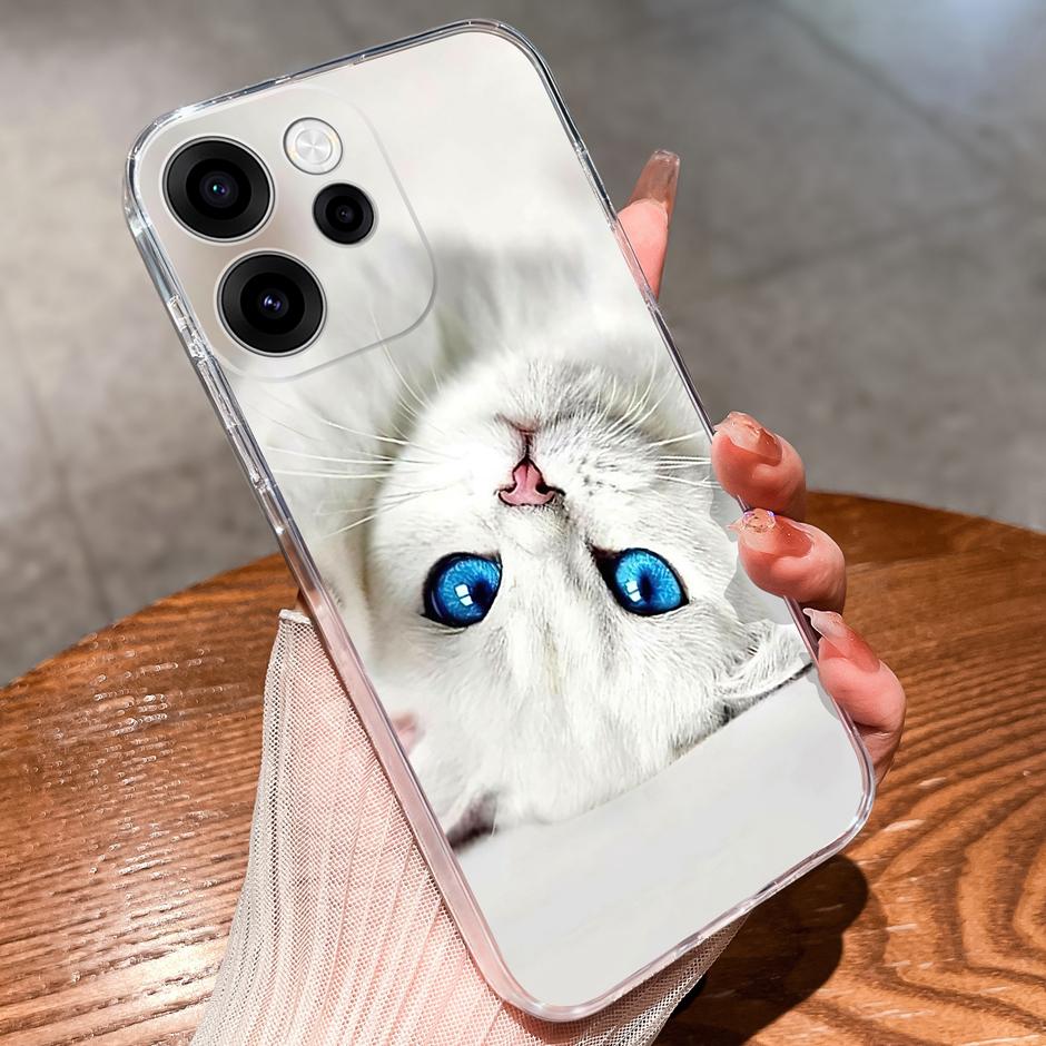 Чехлы Для OPPO Reno15 15F 15Pro Милая Девочка Сердце Любви Легкий Простота Мягкий Прозрачный Корпус Для Reno 15F 15 Pro Capa