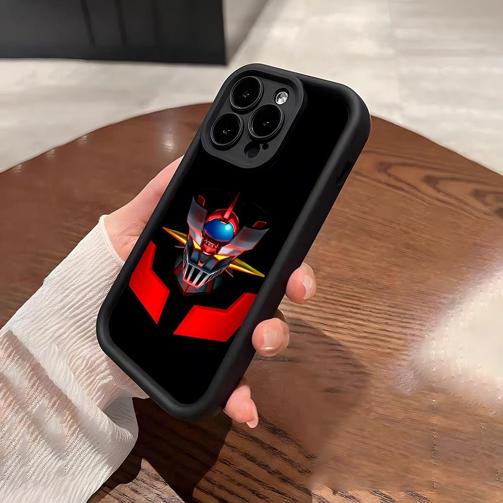 Чехол для телефона-робота Mazinger Z для iPhone 17 Pro Max 15 Pro 16 14 Plus 12 13 Mini 11 Pro Ударопрочный Мягкий Чехол