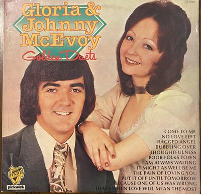 LP-пластинка JOHNNY MCEVOY & GLORIA - Золотые дуэты HPE612 Harp Records 1975 Ирландский фолк Б/У