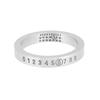 Maison Margiela 3 мм Гравировка Номерное Кольцо Логотип Кольцо P6469 968