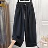 Women's Drawstring Elastic Waist Loose Fit Casual Pants