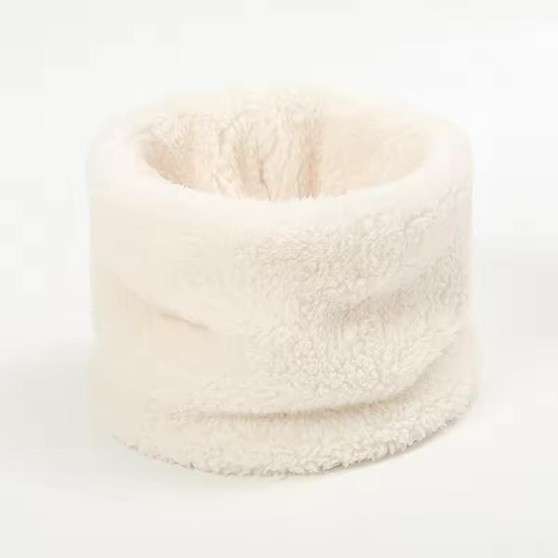 Кашемировый теплый воротник-кольцо зимний шарф однотонный плюшевый толстый для улицы спорта мужчины женщины шейный платок маска на все лицо муфта