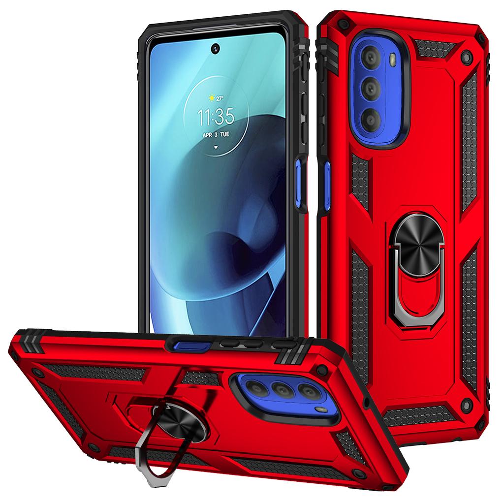 Для Moto G 51 чехол для Motorola Moto G51 5G ударопрочный бронированный прочный военный защитный держатель кольца магнитный чехол для телефона
