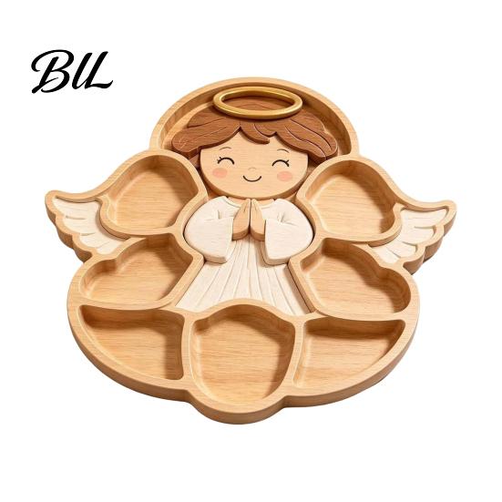 Decorative Tray for Fruit Cheese Christmas Snack Serving Tray, Divided Holiday Appetizer Platter, Cute Snowman/Tree/Penguin/Cow Shaped Table