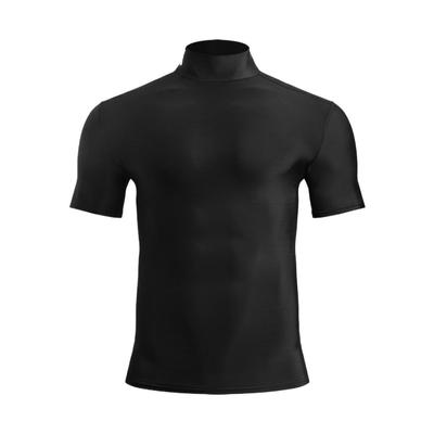 HeatGear Удобная мягкая дышащая приятная для кожи футболка с коротким рукавом для мужчин, черный цвет 1390098-001