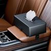 Держатель для бумаги, ящик для хранения, автомобильная коробка для салфеток, подвесная на спинку сиденья, автомобильная коробка для салфеток с солнцезащитным козырьком, подлокотник из искусственной кожи, коробка для салфеток
