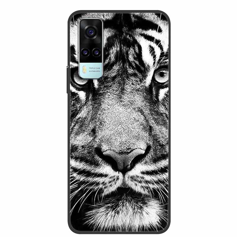 Чехол для vivo Y31 2021 Ударопрочный Мягкий силикон ТПУ Задняя крышка Для Vivo Y53S 4G Y31 2021 Y 31 Чехол V2036 Чехол для телефона Милый мультяшный