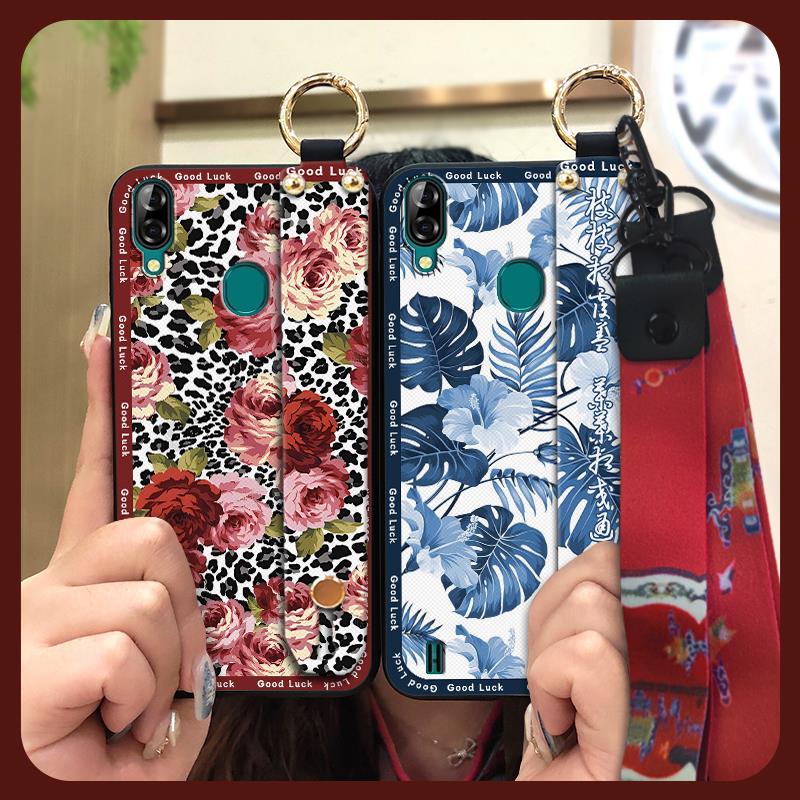 Мягкий силиконовый чехол для телефона Blackview A60 Pro Водонепроницаемая задняя крышка Подставка Противоударный Пылезащитный Прочный Ремешок