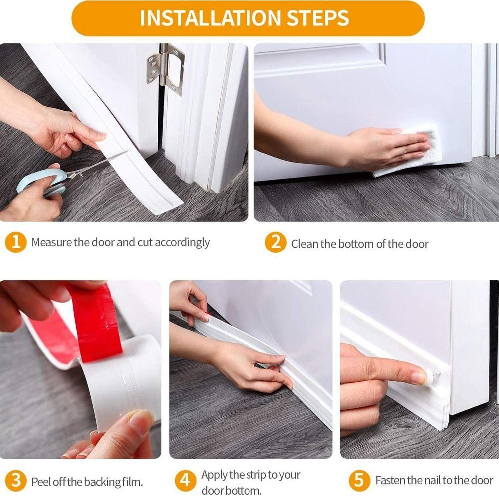 Защита от сквозняков под дверь, ПВХ уплотнитель, Новый оконный уплотнитель, Дверь