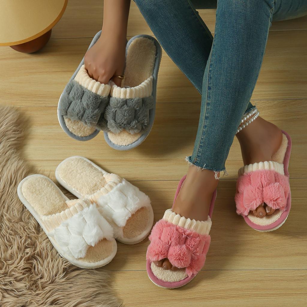 Women's Home Slippers Furry Slippers