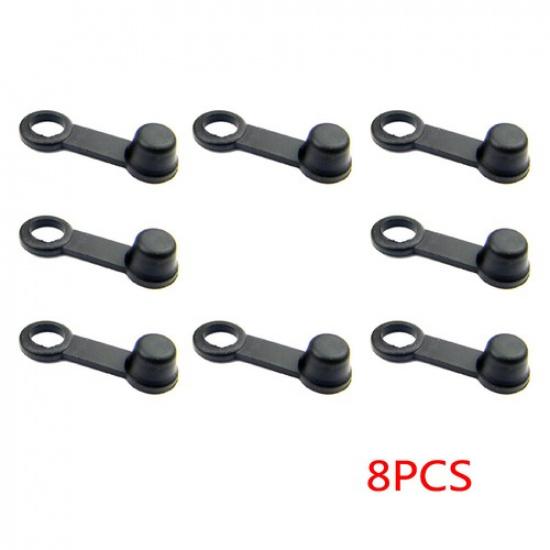 8x For Car Motorcycle Brake Caliper Bleed Nipple Screw Dust Cap Rubber Cover 8mm