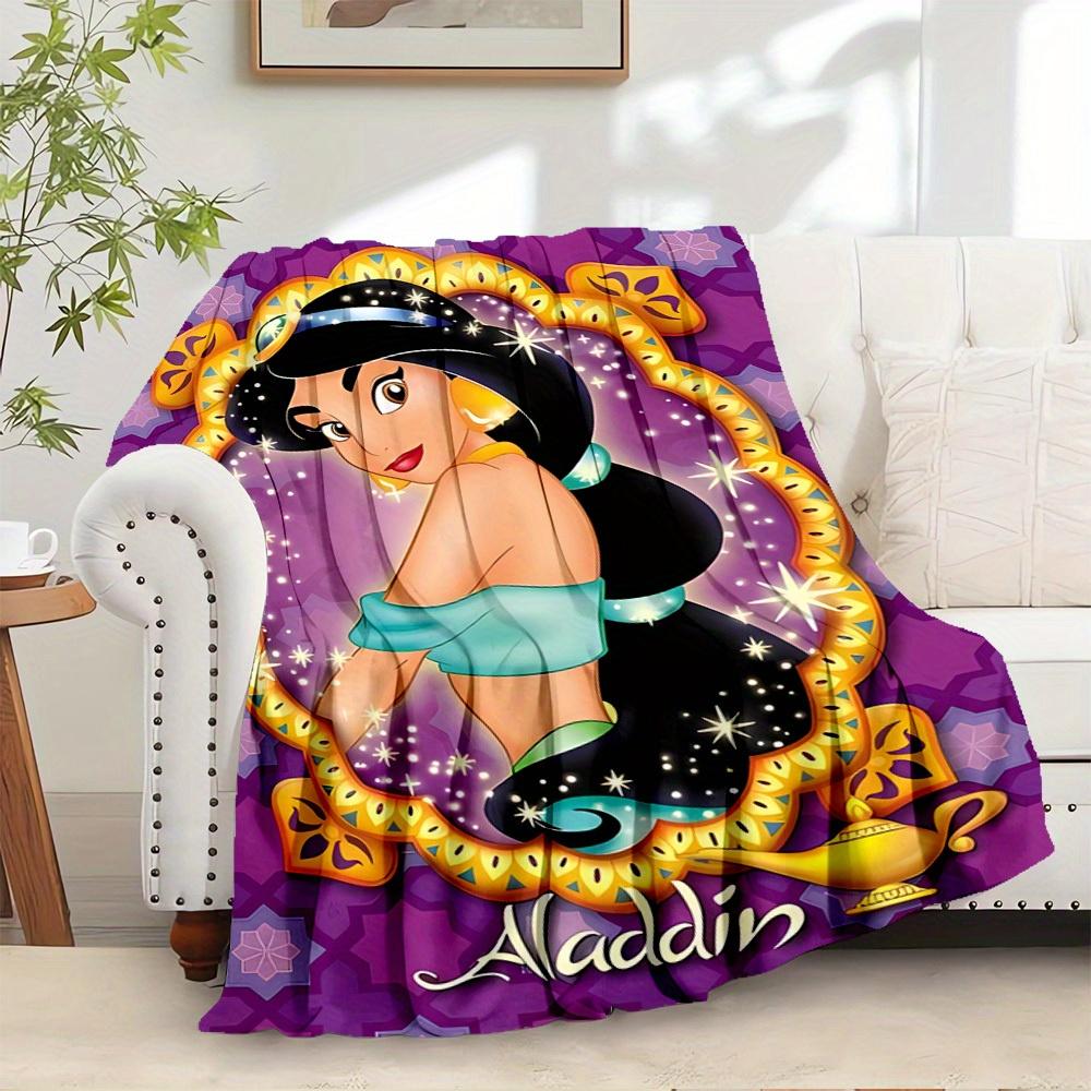 1pc Flannel Aladdin Princess Jasmine Magic Carpet Throw Blanket