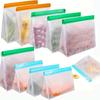 1set, Reusable Silicone Food Storage Bag, Leak Proof And Reusable Freezer Bag, Travel/home Storage Bag