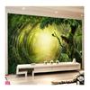 3D Wall Murals Green Forest Landscape Wallpaper Living Room Sofa TV Background Wall Mural