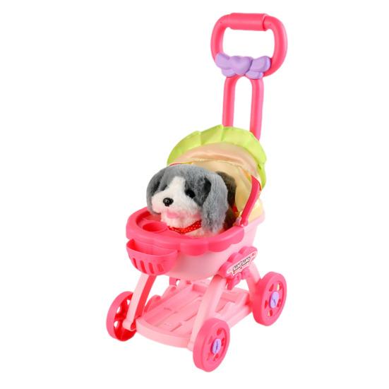 Игровой домик для щенков и домашних животных, игрушки для детей, девочек, интерактивная мягкая игрушка для собак, переносная коляска для щенков, игровой набор для ролевых игр