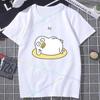 Однотонная футболка DuckYo Friends Унисекс Y2k Смешной топ Женские футболки с принтом Мужская одежда Футболка с коротким рукавом Хлопок Мужские рубашки Харадзюку