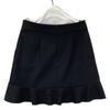 RED VALENTINO UR3RAE851Y1 Black Flare Skirt skirt 42 blackUsed