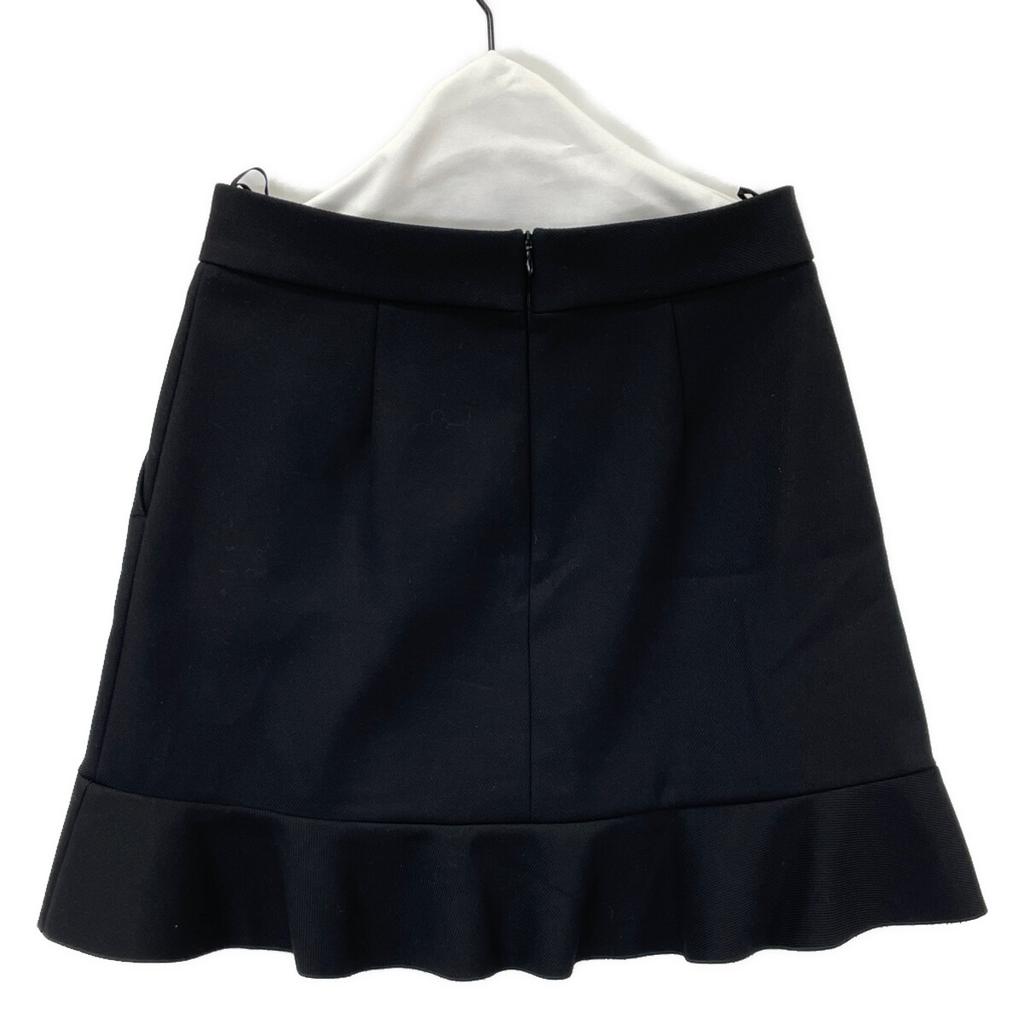 RED VALENTINO UR3RAE851Y1 Black Flare Skirt skirt 42 blackUsed