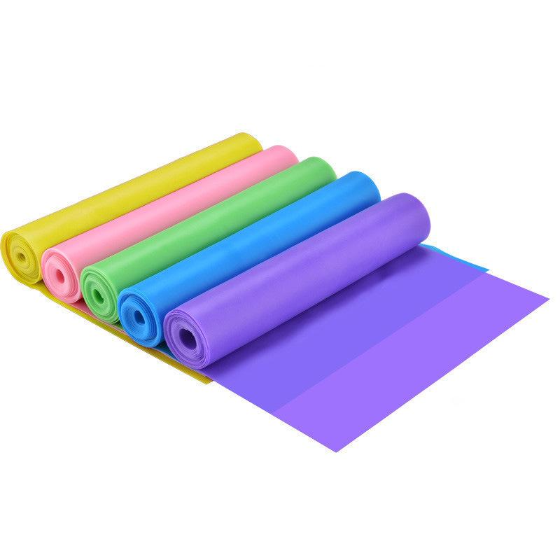 Yoga Pilates Stretch Resistance Band Exercise Fitness Band Training Elastic Exercise Fitness Rubber 150-200cm Natural Rubber Gym
