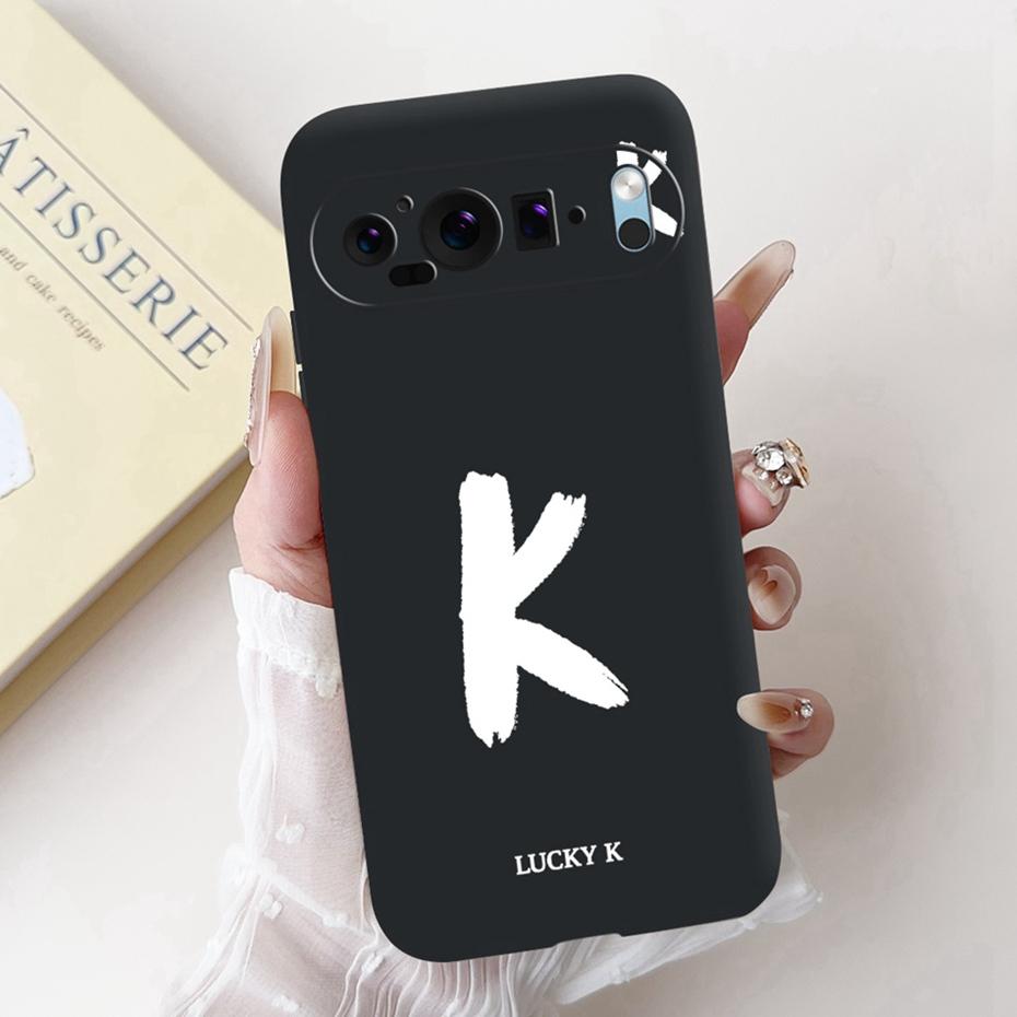 New Fashion Letter Phone Case For Google Pixel 9 Pro 9A Soft Silicone Shockproof Cover For Google Pixel9 9A 9Pro Cases Bumpers