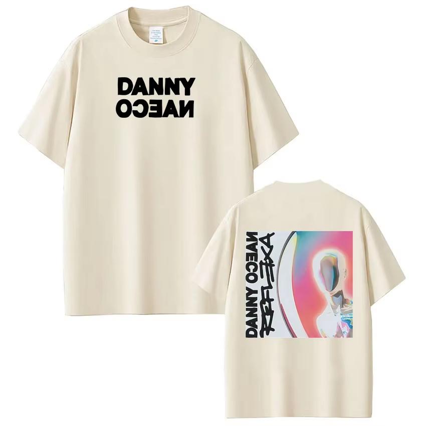 Rapper Danny Ocean Reflexa Tour 2025 Graphic T Shirt Mens Hip Hop Tshirt Casual Cotton Short Sleeve Aesthetics Tees Fan Gifts