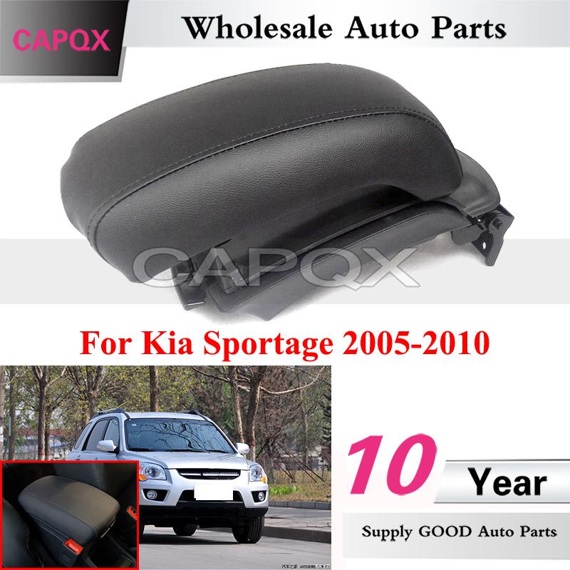 CAPQX Сборка подлокотника центральной консоли автомобиля для Kia Sportage 2005-2010 Черный Бежевый