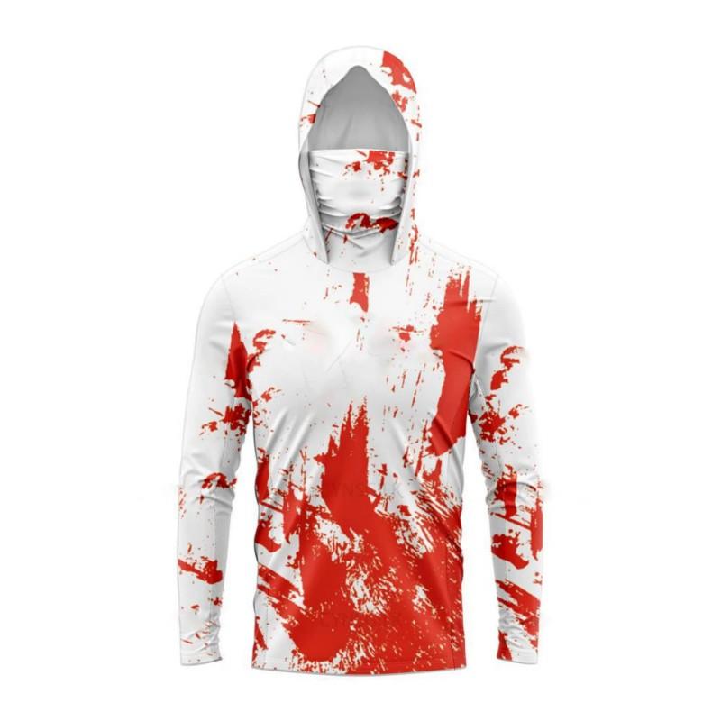 Mens Lightweight UPF 20 Quick-Dry Hooded Sun Protection Jacket Fishing Cycling Outdoor Wear