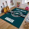 Custom Fashion Cool Eagle Logo Mat Personalized Name, Polyester Washable Indoor Entryway Rug, Gift for Christmas, Easter, Thanksgiving Day