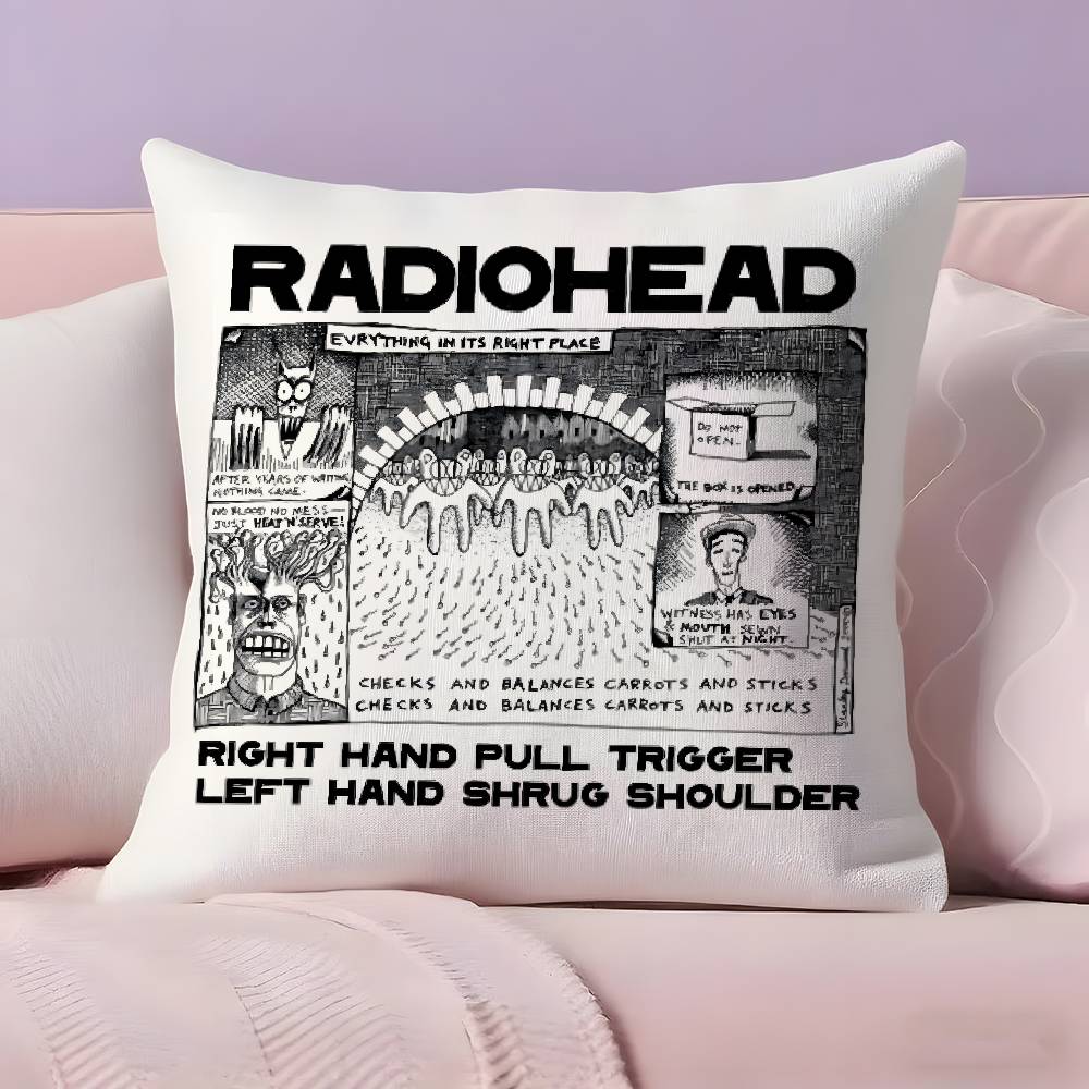Наволочка Radiohead Ультрамягкая, приятная для кожи ткань, облачная мягкость и скрытая молния