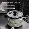 Ceramic Lard and Oil Storage Pot