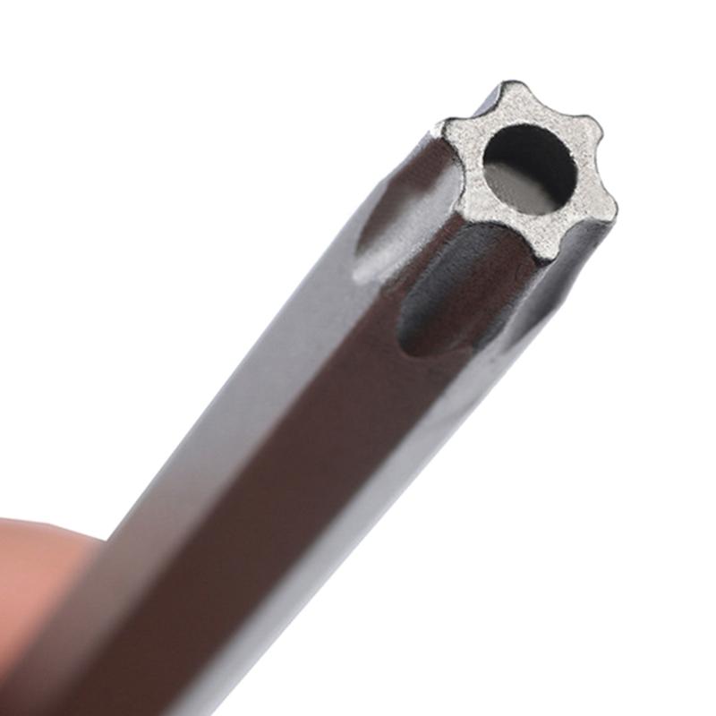 Прочный набор из 8 длинных бит-отверток с головкой Torx, магнитные биты с защитой от вскрытия для легкой и эффективной работы, 5,91 дюйма