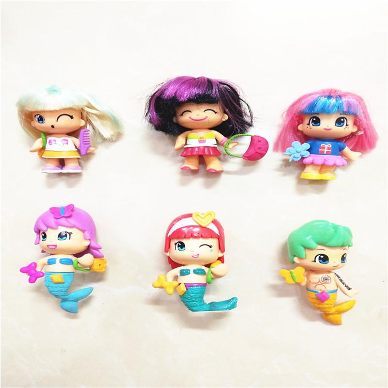 5/10 шт. Съемные куклы Pinypon для детей, DIY, двусторонние, мультяшные, фигурки-игрушки, игрушки, подарок на день рождения, Рождество