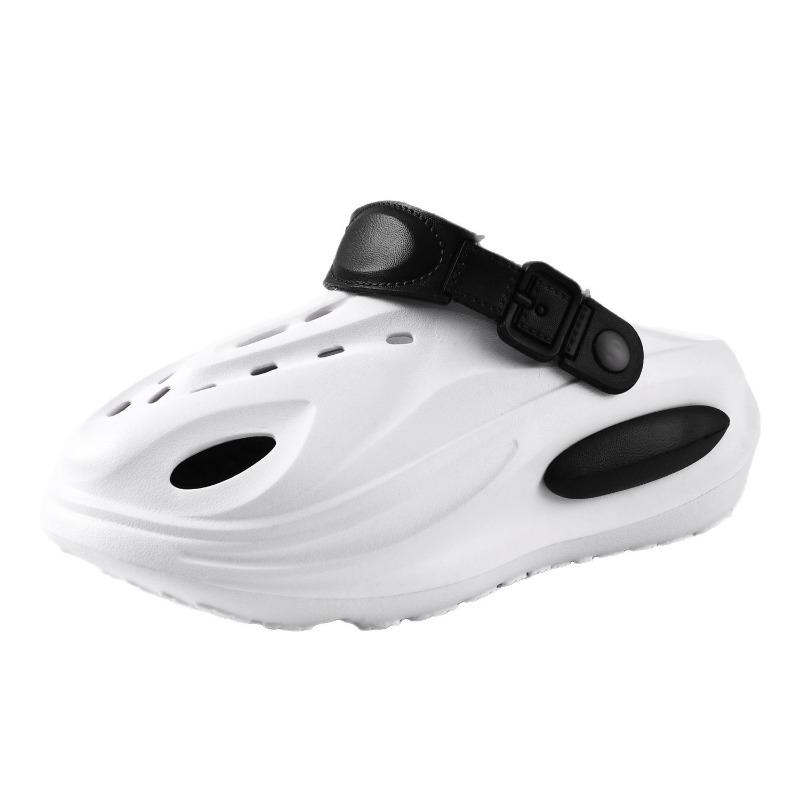 Hole Shoes Men's Fashion Summer Wear Non-slip Thick-soled Beach Slippers Sports Sandals New