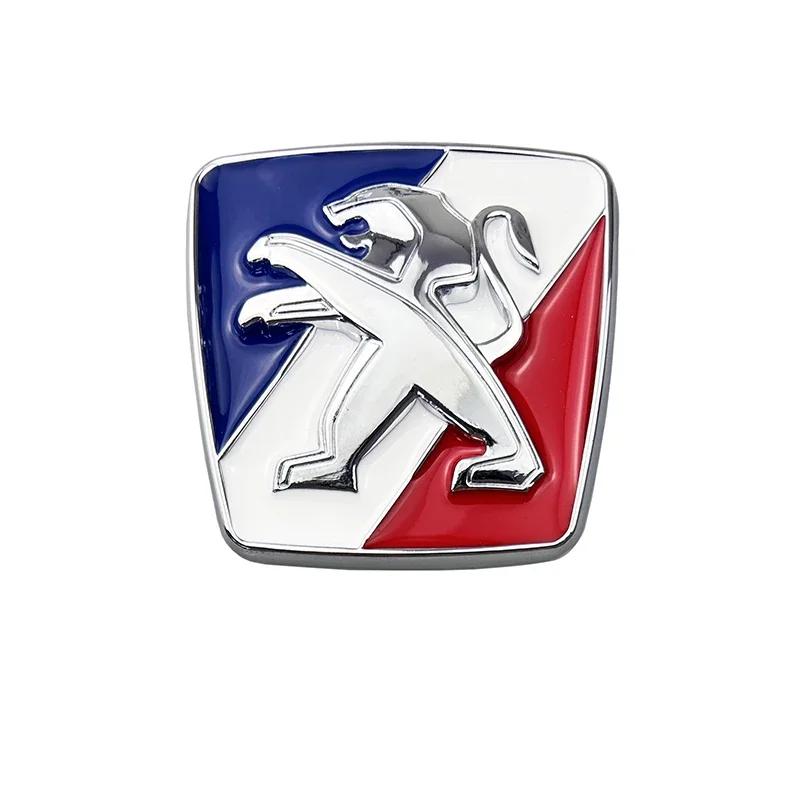 Металлический сплав 7x7 см, эмблема льва, автомобильные наклейки для Peugeot 308 206 406 507 508 307 207 407 408 5008 3008 2008 4008, боковые значки на багажник