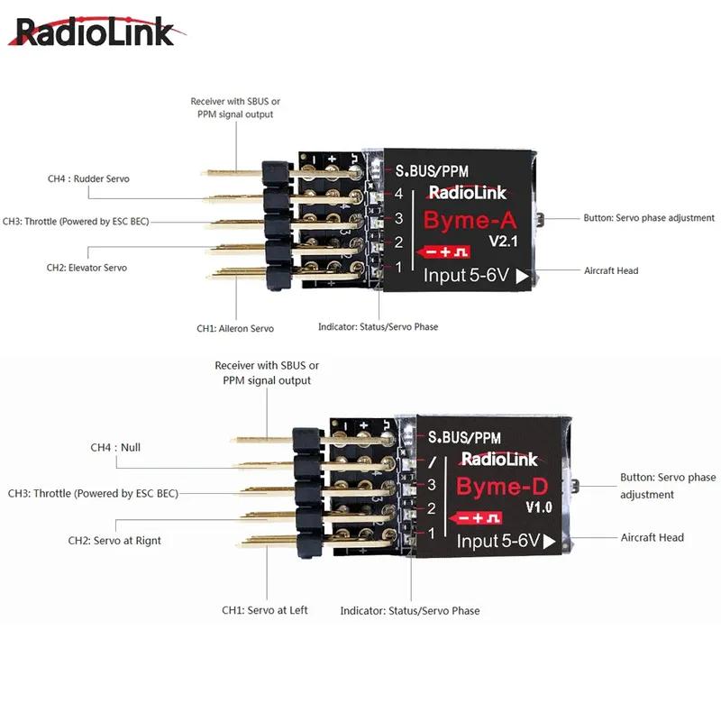 Radiolink Byme-A Byme-D Fixed Wing Flight Control mini FC 3/5 Flight Mode with Gyro 3D for RC 3D Fixed Wing Delta Wing SU27