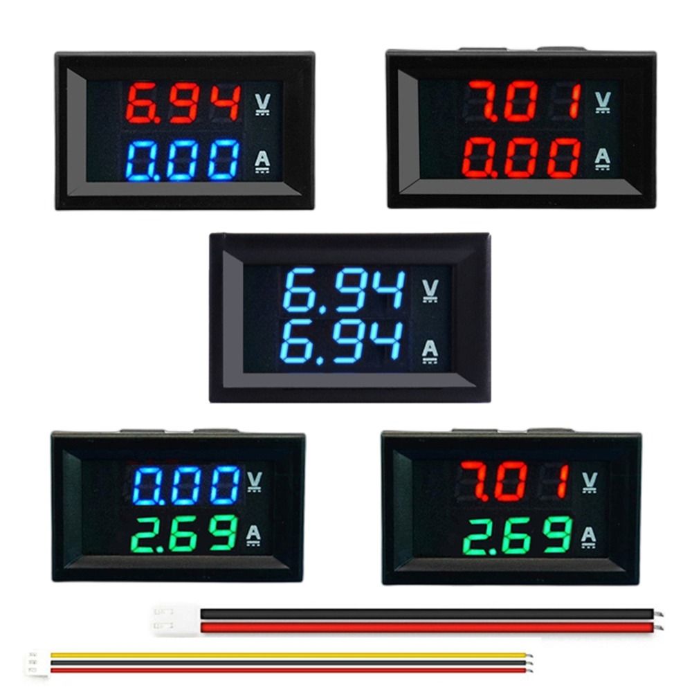 Battery Monitor Detector Tester Current Meter Volt Current Voltage Meter Digital Voltmeter Ammeter